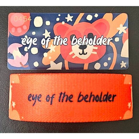 ZOX "EYE OF THE BEHOLDER" #454 red panda collectible medium wristband NO PATCH - Picture 2 of 4